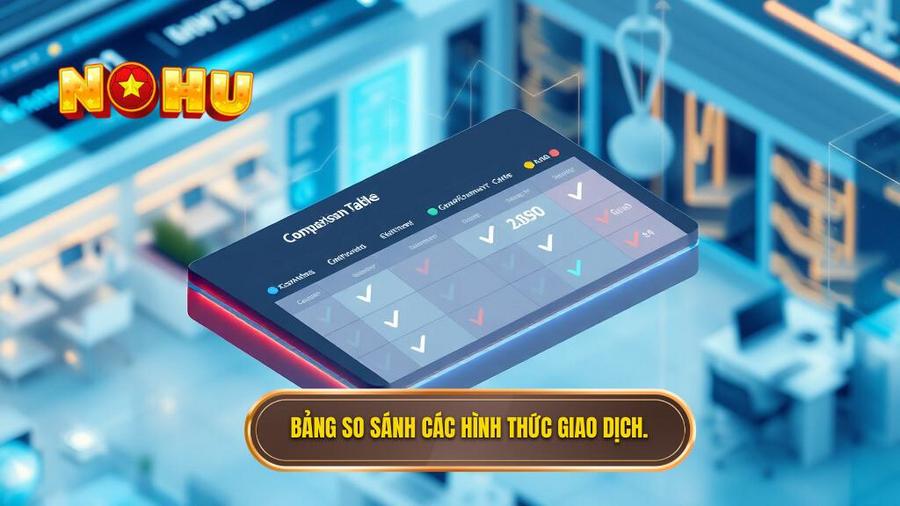 3. Bảng so sánh các hình thức giao dịch.