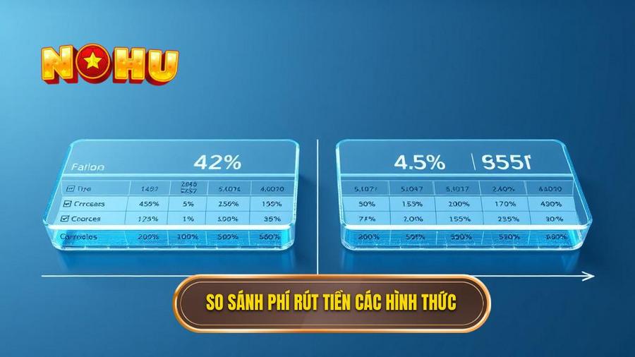 3. So sánh phí rút tiền các hình thức