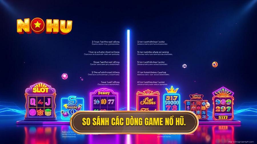 So sánh các dòng game nổ hũ.
