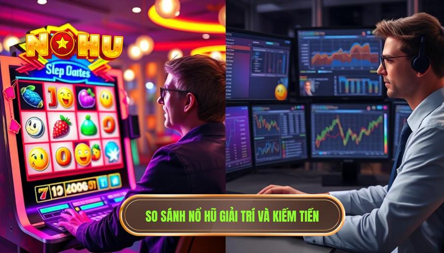 Bảng so sánh giữa chơi Nổ Hũ giải trí và chơi để kiếm thu nhập