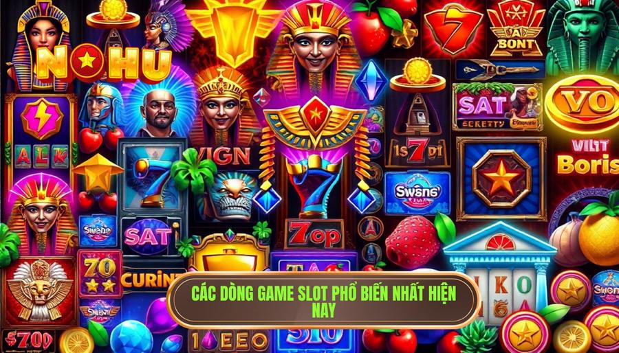 2. Các dòng Game Slot phổ biến nhất hiện nay