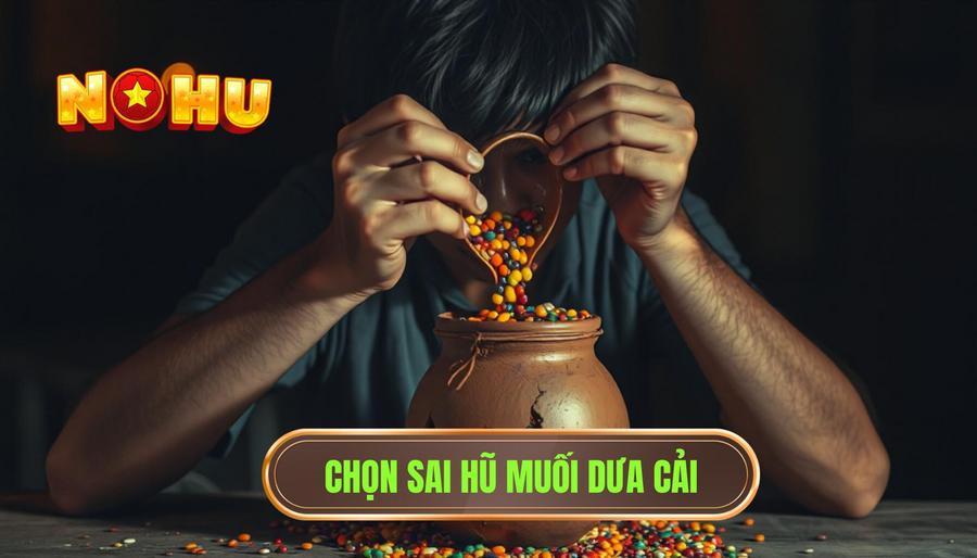 3. Chọn sai hũ muối dưa cải